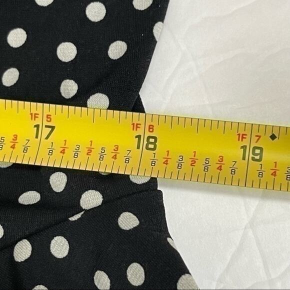 Banana Republic Drop Gather Waist Black & White Polka Dot Dress NWOT Size S - Picture 10 of 11